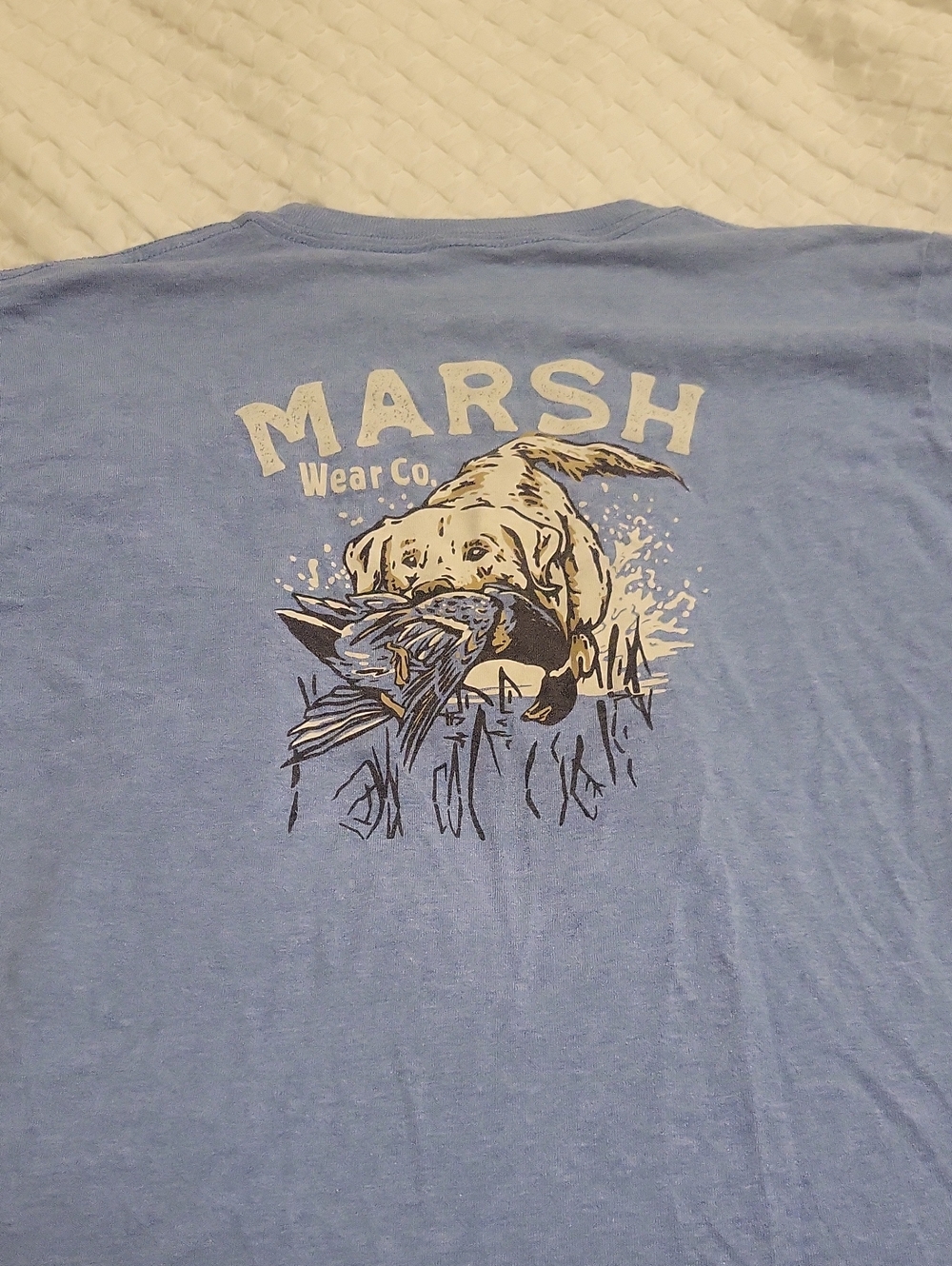 Youth Medium Light Blue Marsh WearGraphic T-Shirt